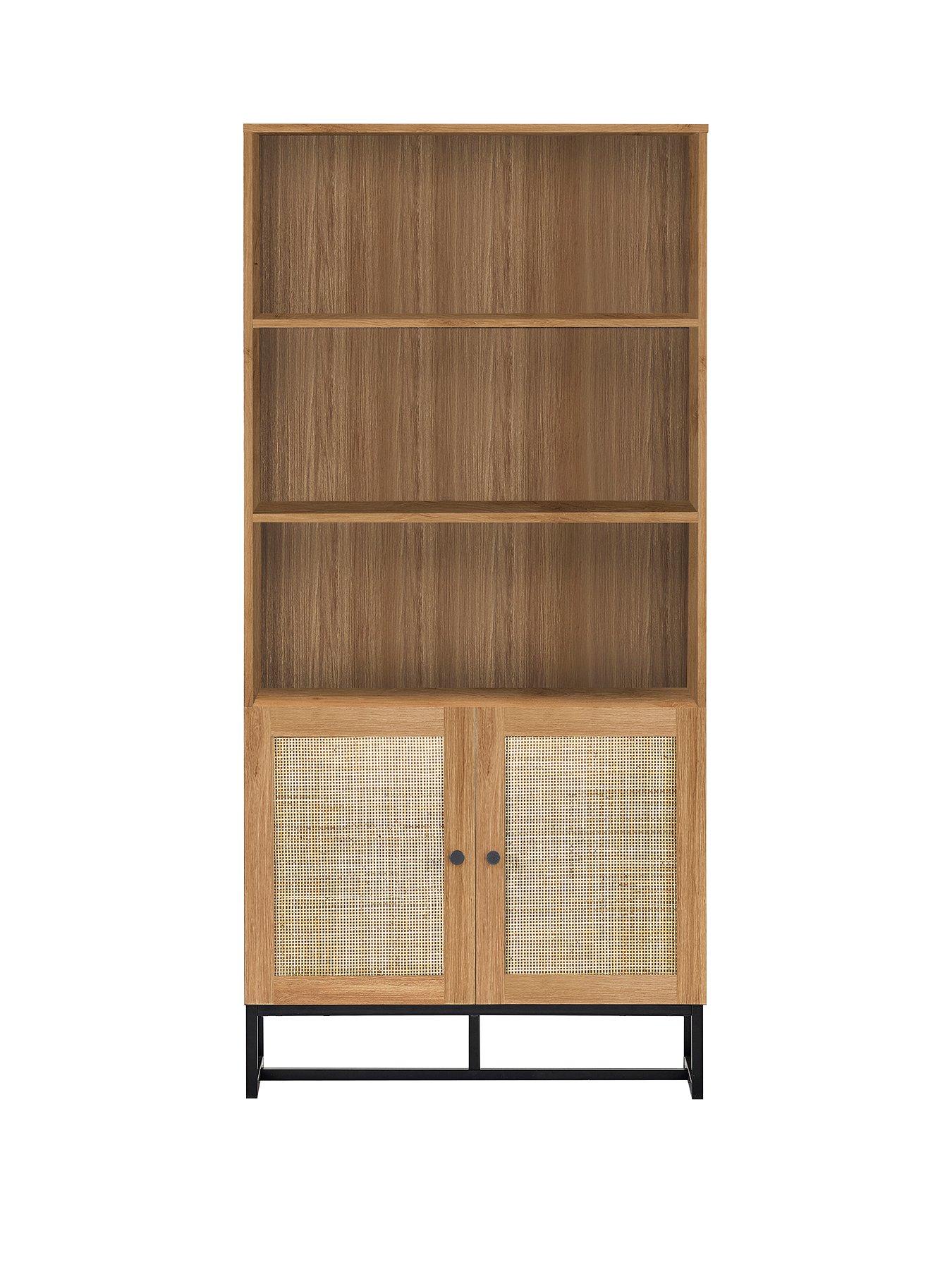  image of julian-bowen-padstow-tall-bookcase-oak