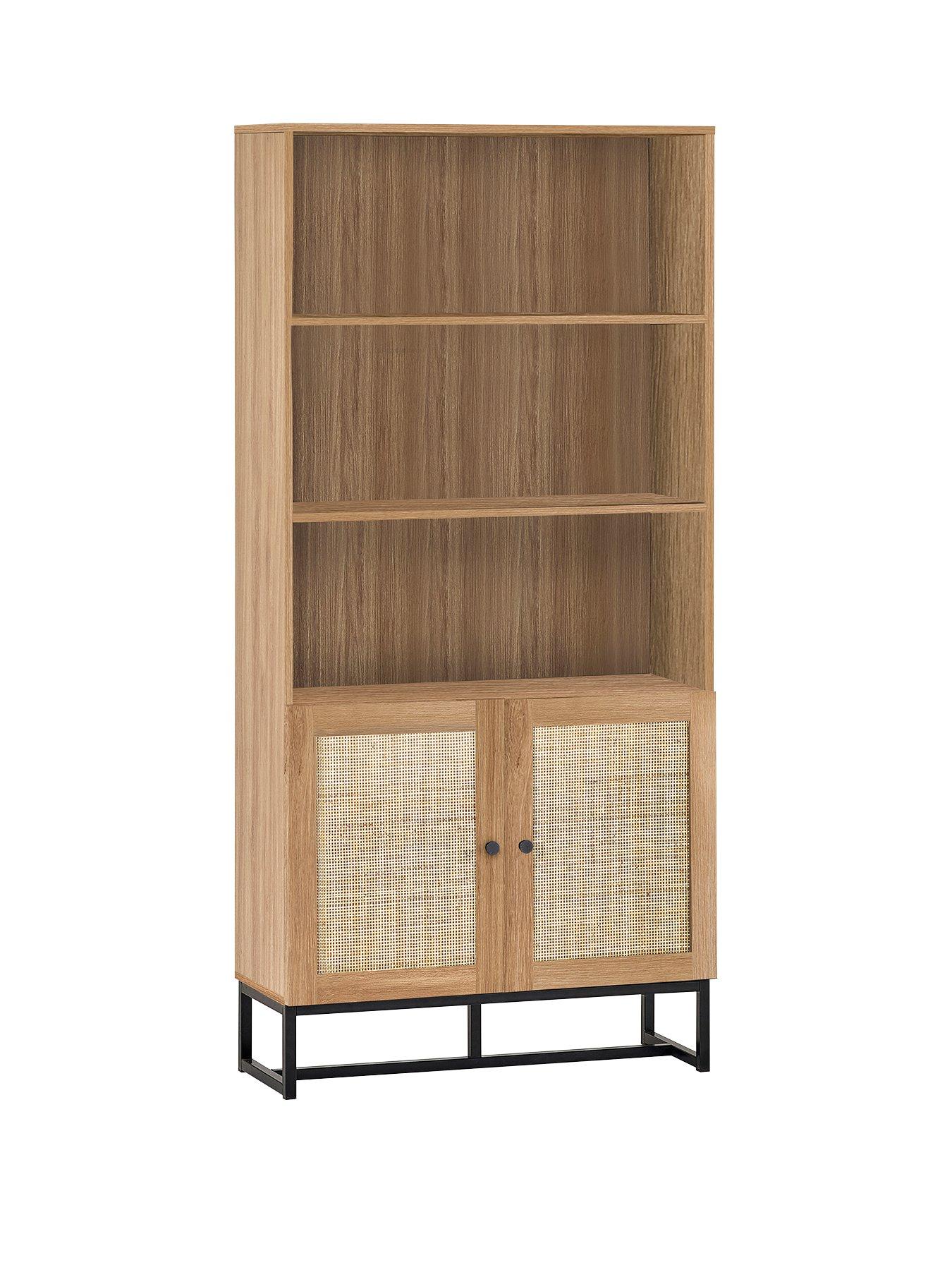  image of julian-bowen-padstow-tall-bookcase-oak
