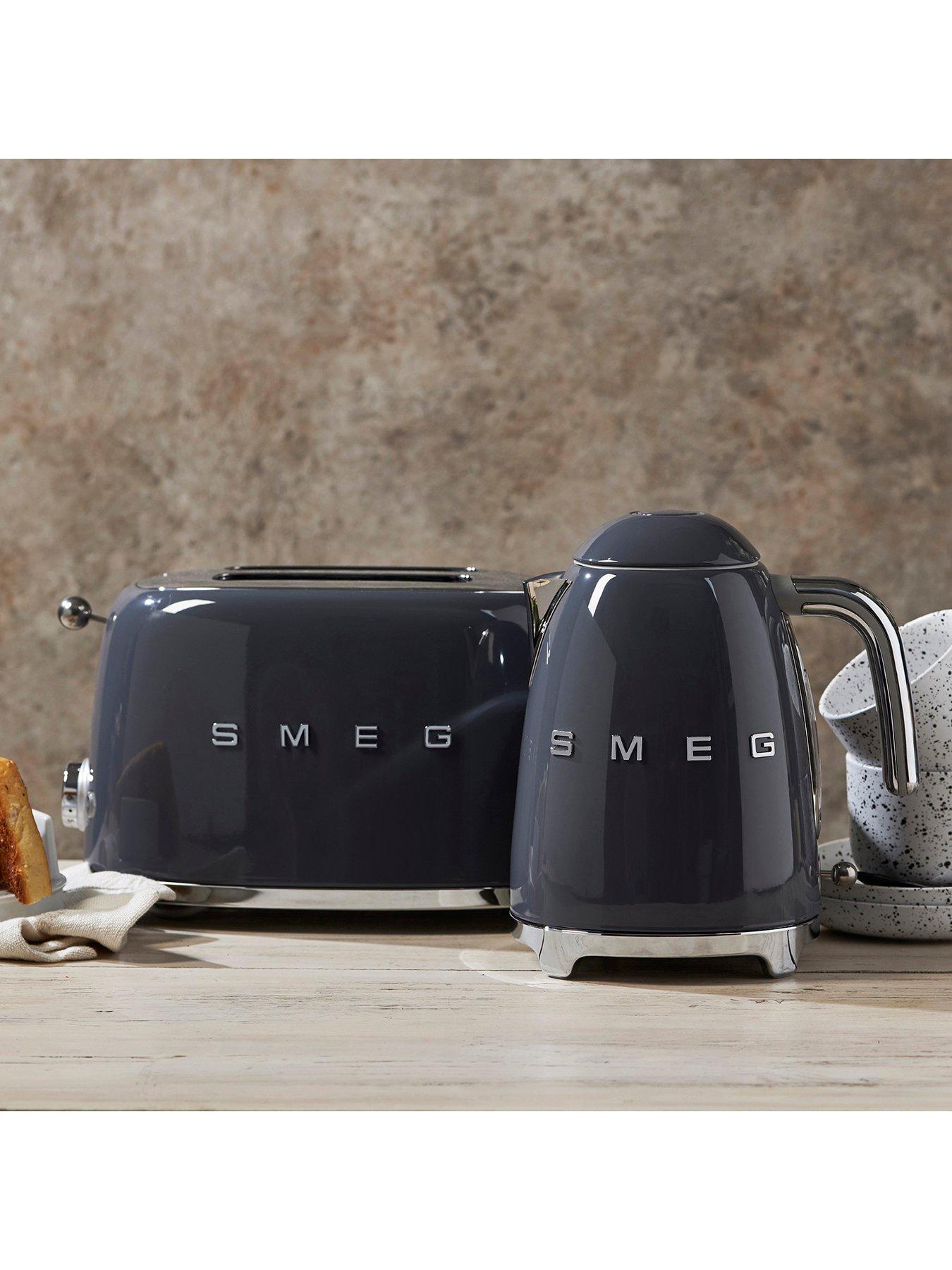 Image 5 of 6 of Smeg TSF01 Retro Style 2 Slice Toaster, 950W - Slate Grey