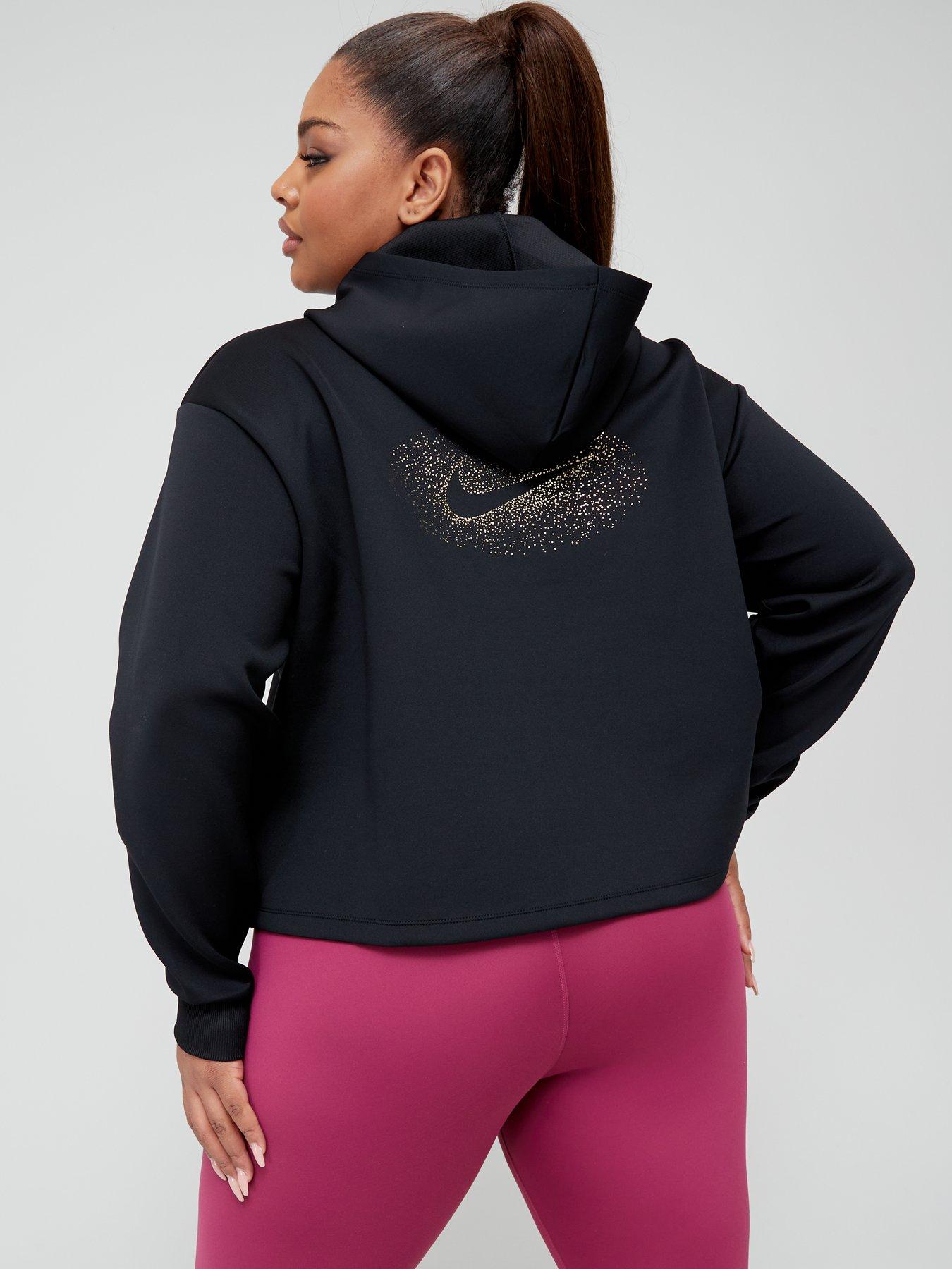 stillFront image of nike-curve-one-hoodie-black