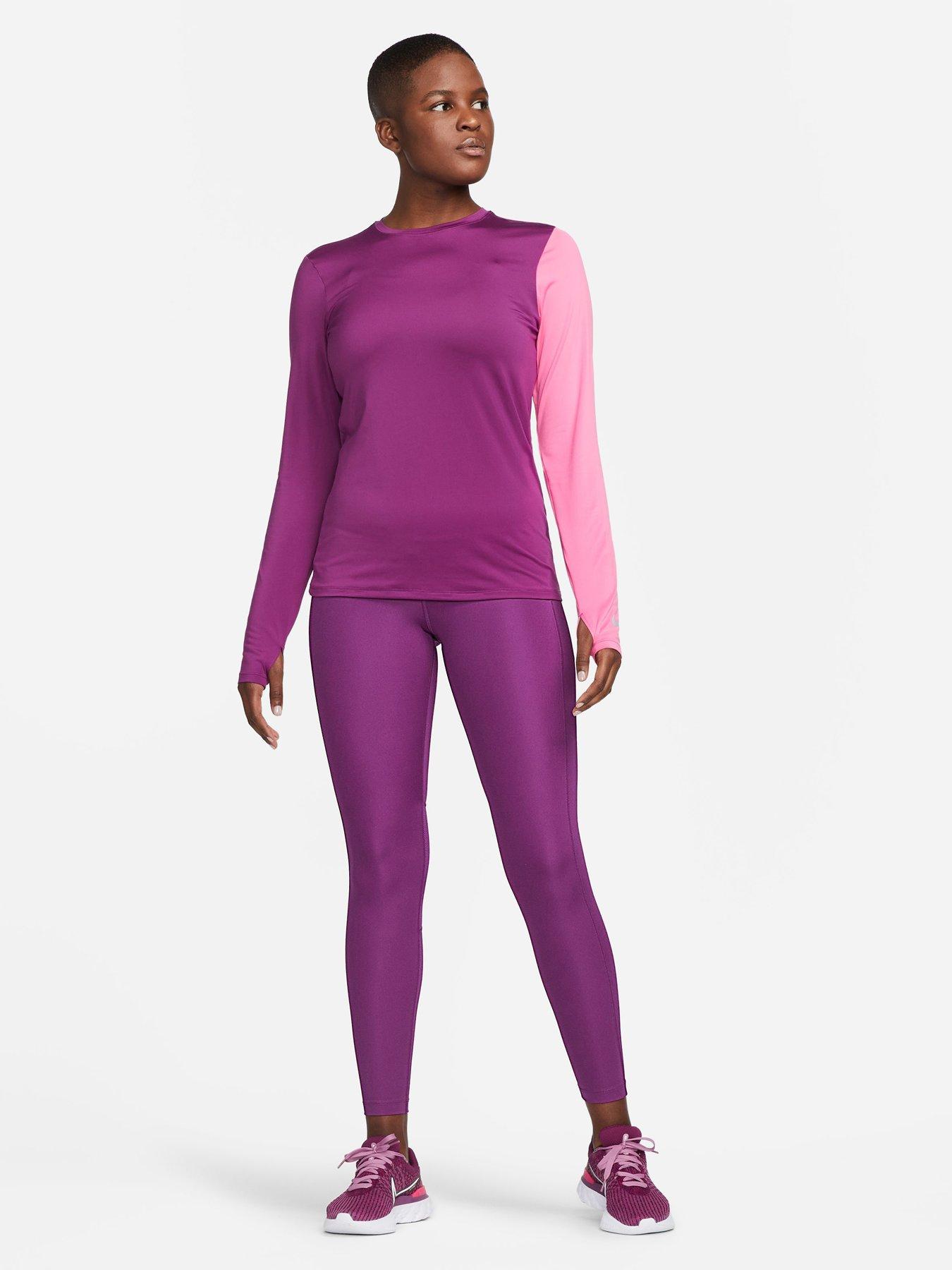 Nike dri fit purple sales leggings