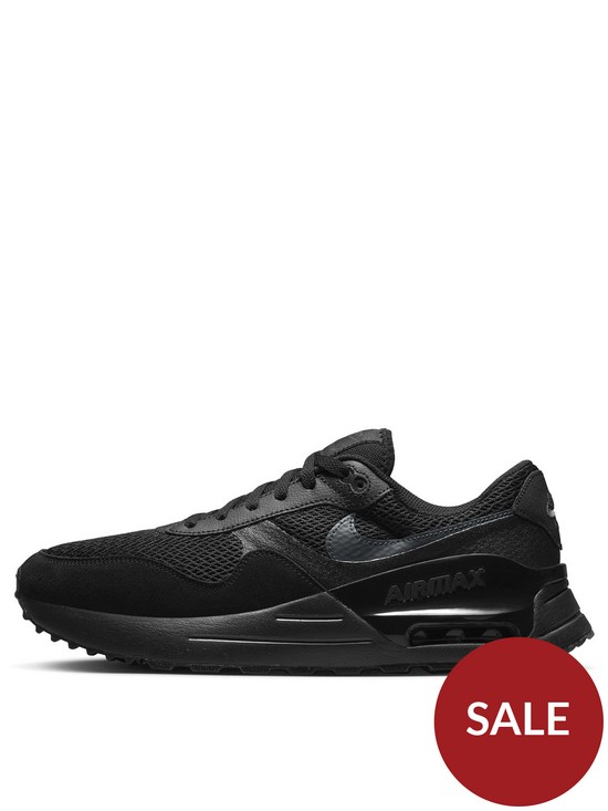front image of nike-air-max-systm-blackblack