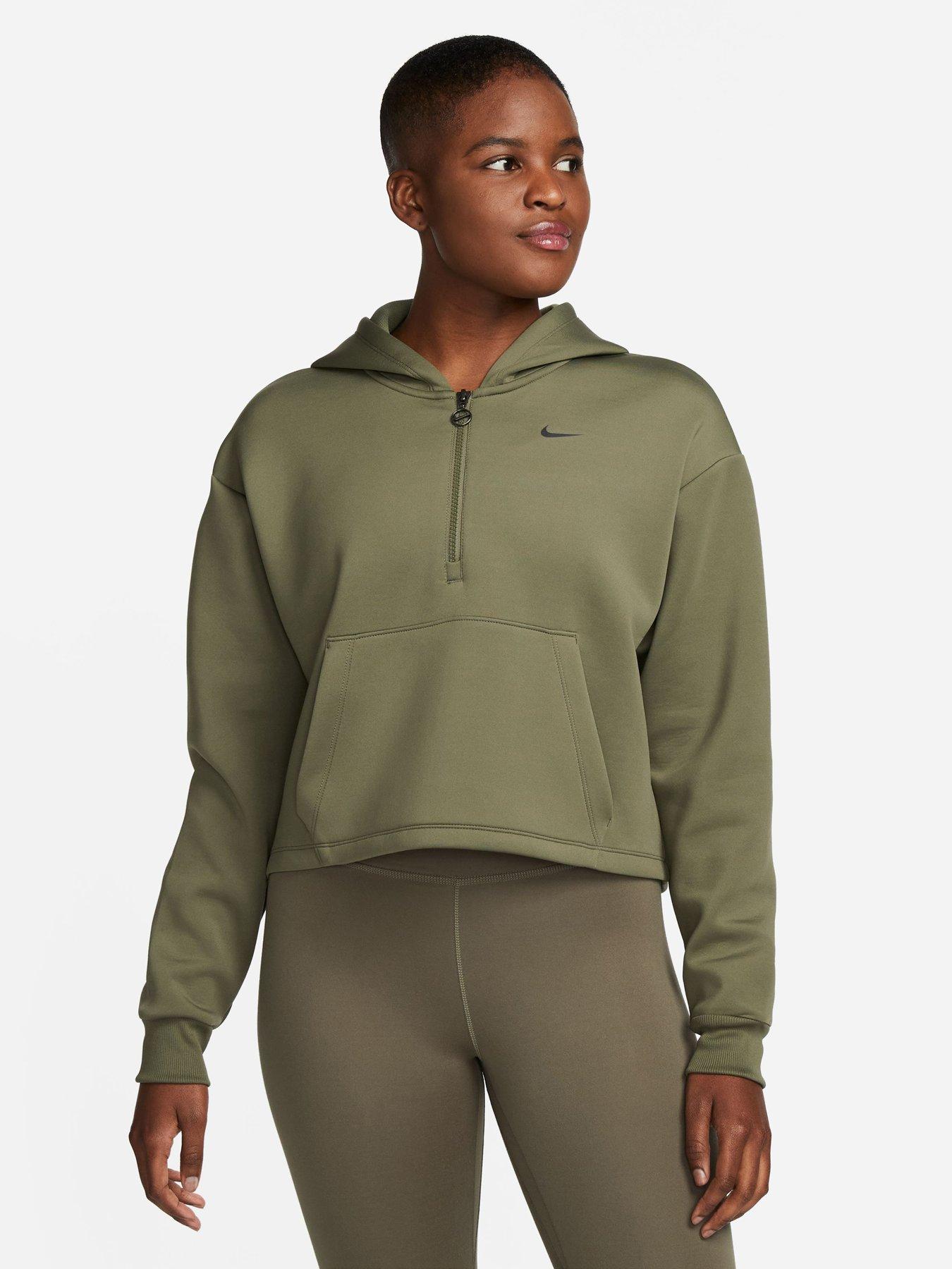 Nike Phoenix Fleece Oversized Pullover Hoodie - Light Beige (Curve