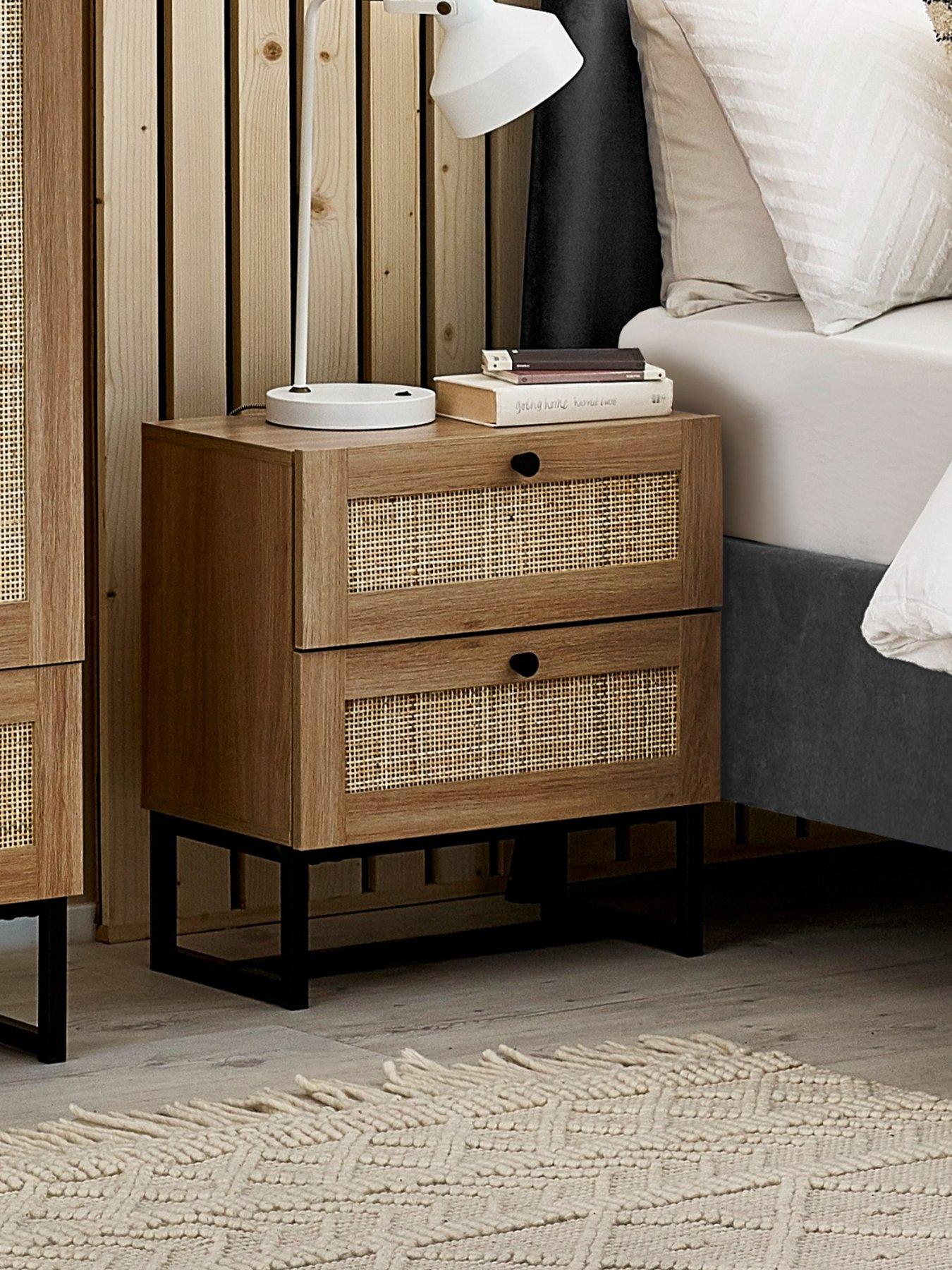 julian-bowen-padstow-2-drawer-bedside-table