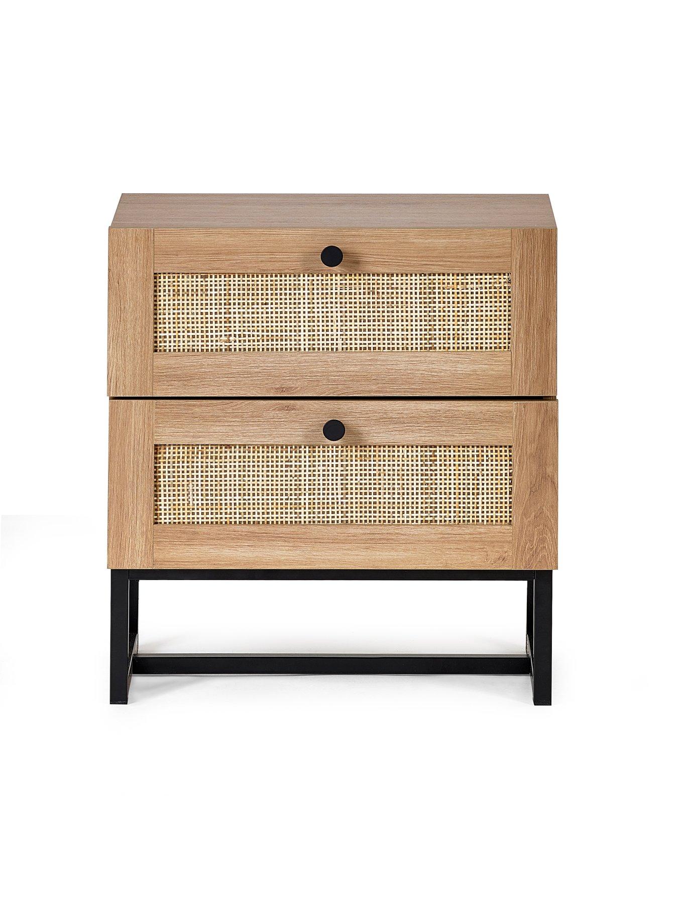 julian-bowen-padstow-2-drawer-bedside-table