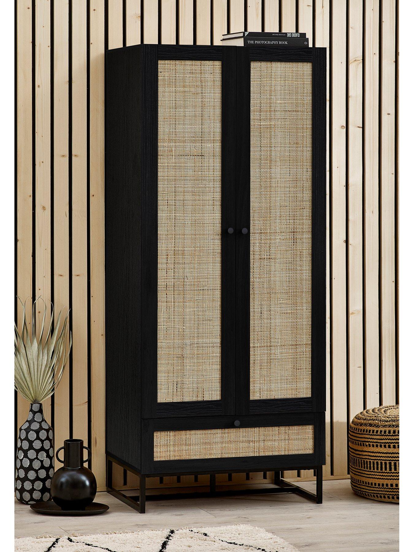 Julian Bowen Padstow 1 Drawer, 2 Door Wardrobe