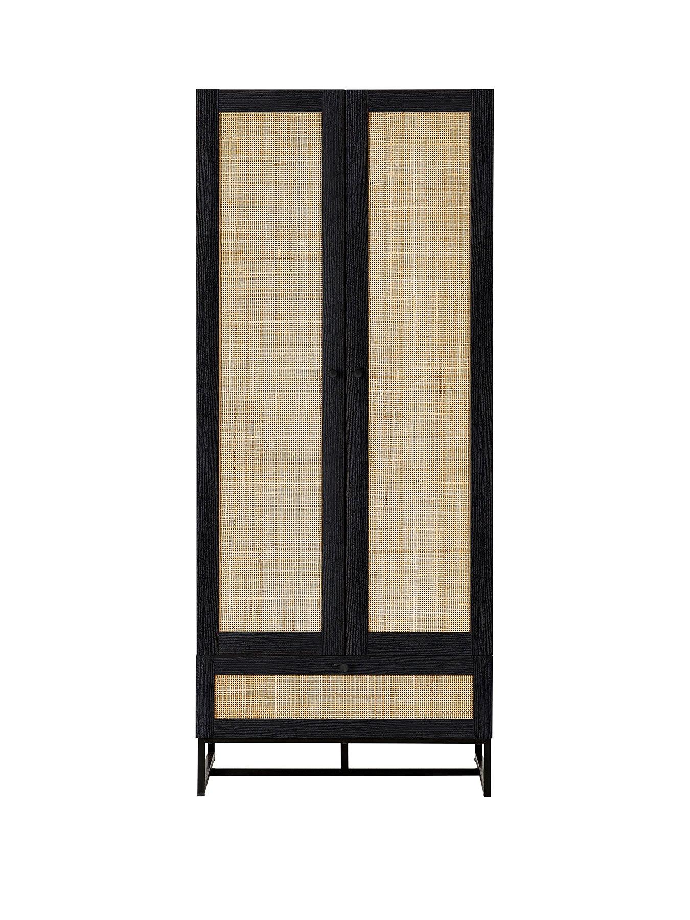 Image 2 of 5 of Julian Bowen Padstow 1 Drawer, 2 Door Wardrobe