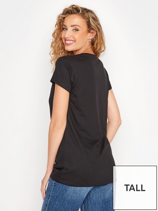 stillFront image of long-tall-sally-2-pack-tee-black-and-white