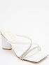  image of dorothy-perkins-henely-embellished-trim-block-heel-mule-white