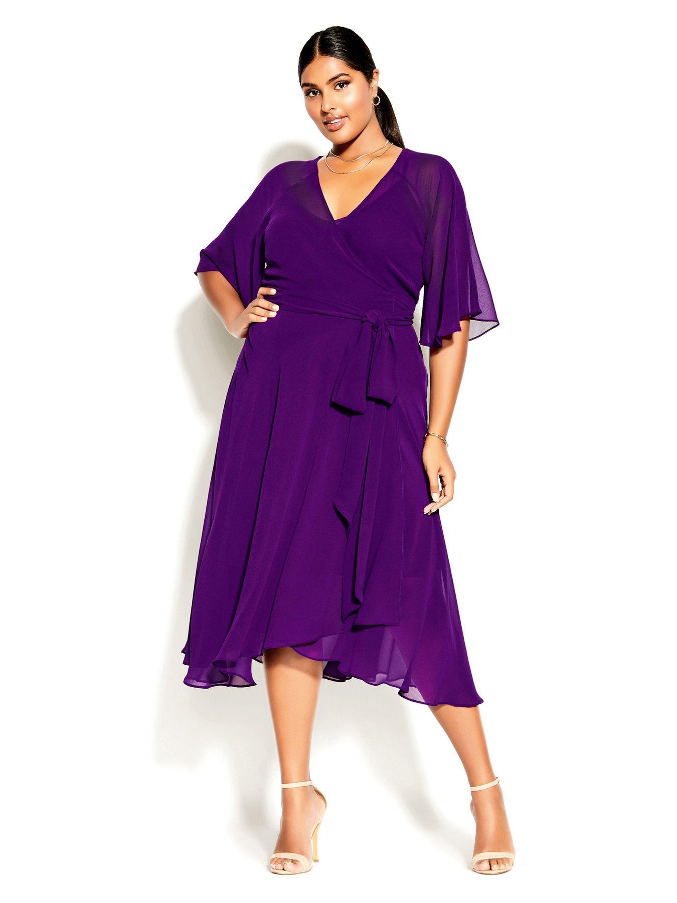 purple city chic dress