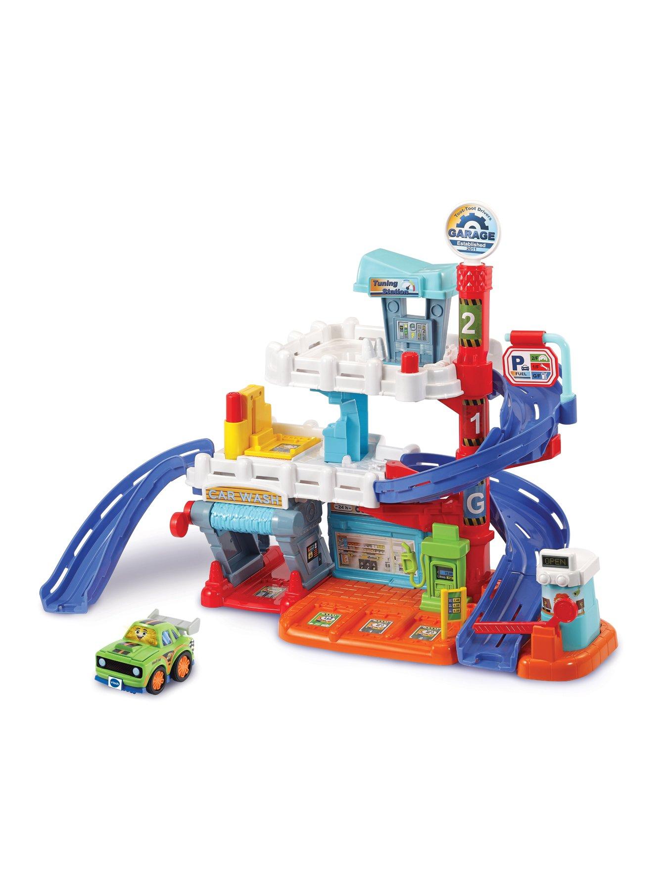 Image 1 of 3 of VTech Toot-Toot Drivers Garage Playset with 6 SmartPoint Locations Triggering Phrases &amp; Sounds