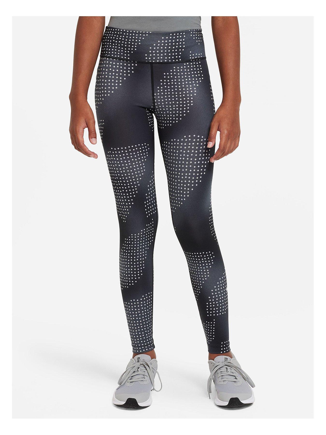  image of nike-older-girls-one-leggings-black