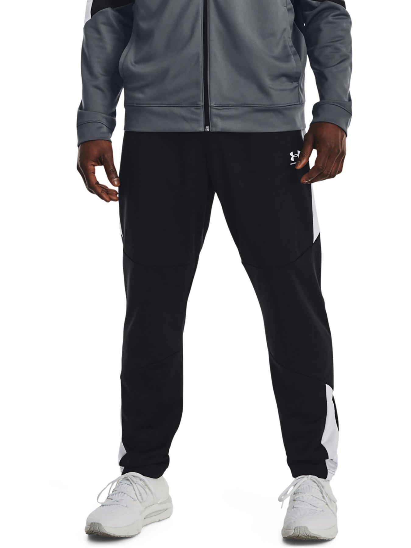 UNDER ARMOUR Training Tricot Fashion Track Pants - Black/White