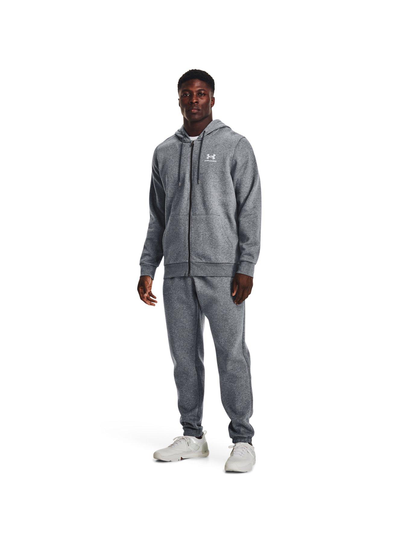 Image 3 of 4 of UNDER ARMOUR Training Essential Fleece&reg; Full Zip&nbsp;Hoodie - Grey