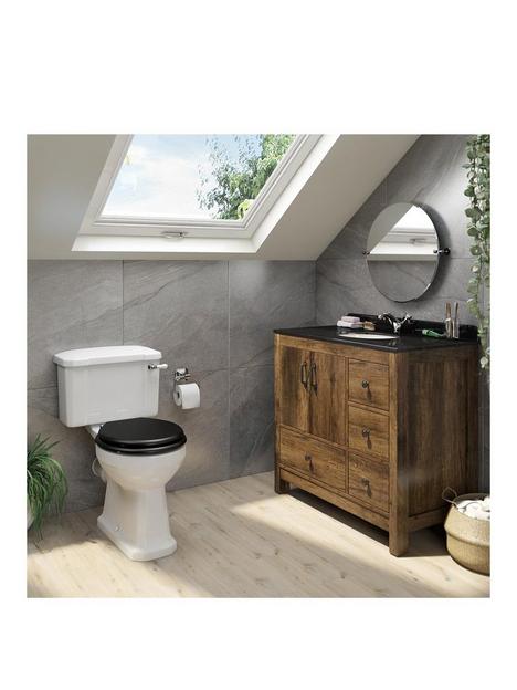 the-bath-co-by-victoria-plum-dalston-traditional-floorstanding-vanity-unit-with-black-marble-basin-900mm-and-toilet-with-black-wooden-seat