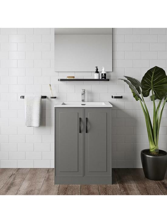 stillFront image of mode-bathrooms-by-victoria-plum-meier-grey-vanity-unit-with-black-handles-mirror-and-round-close-coupled-toilet-set-600mm