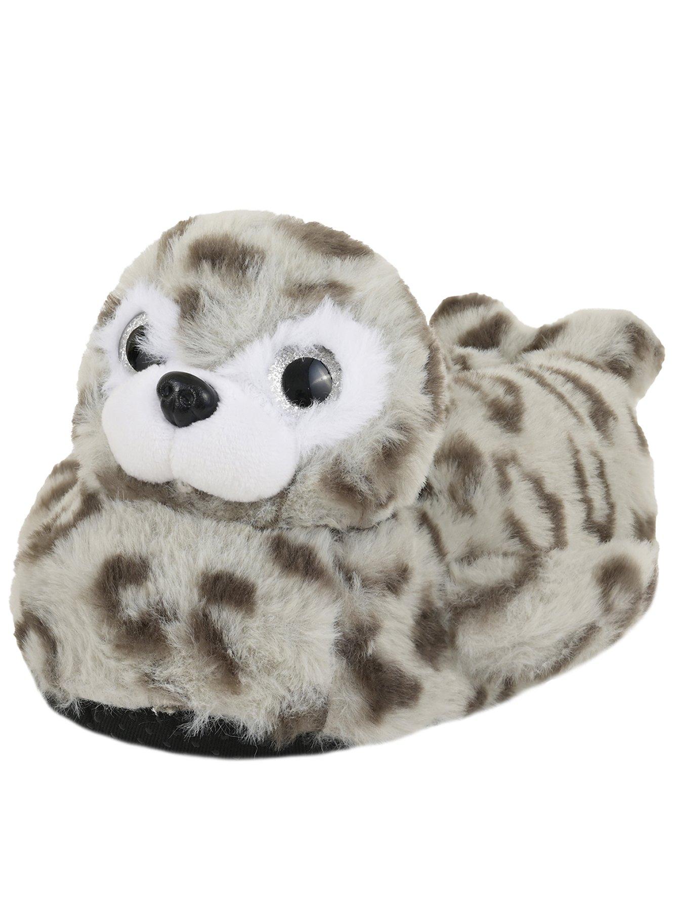  image of loungeable-seal-slipper-grey