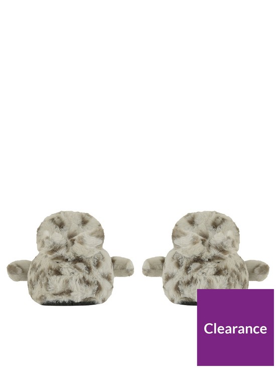 stillFront image of loungeable-seal-slipper-grey