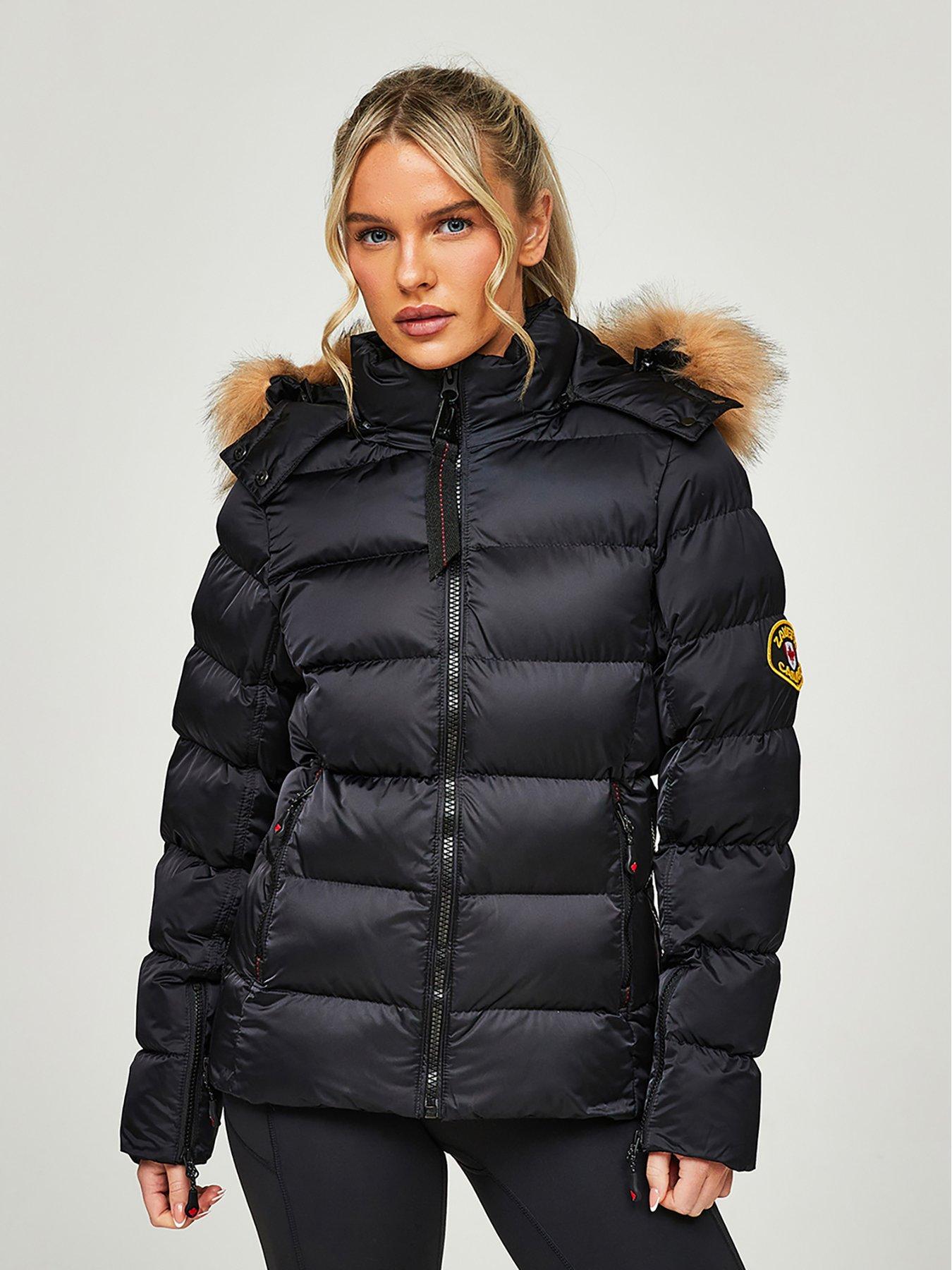 Zavetti Canada Alora Longline Padded Jacket - Black