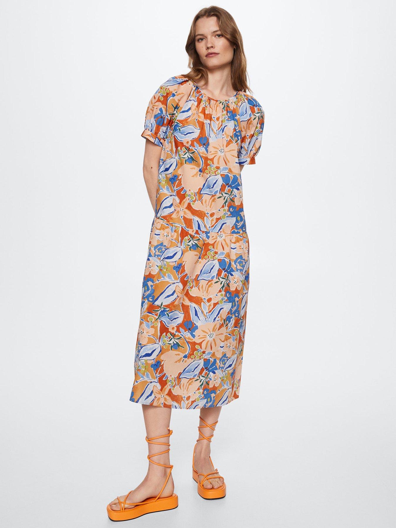 mango uk midi dresses