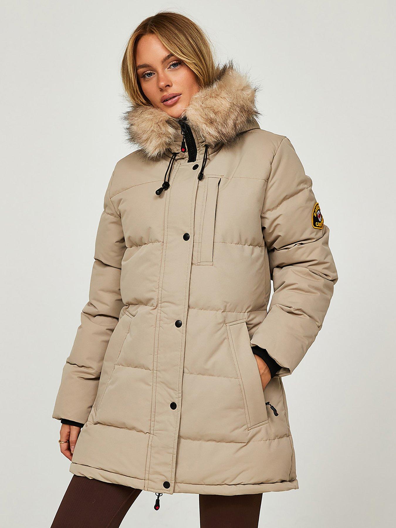 Womens Clothing Coats Parka coats - Save 57% Black Tommy Hilfiger Tjw Technical Down Parka Jacket in Soft Beige 