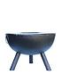  image of gardeco-casa-black-steel-fire-bowl-70-cm-dia-inc-quality-bbq-grill-with-opening