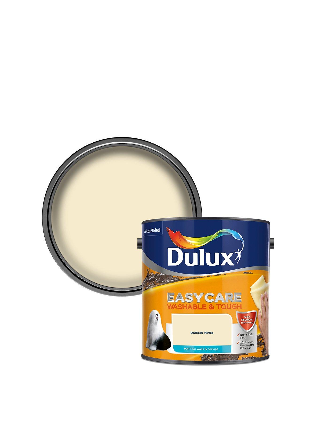 Dulux Easycare Washable and Tough Matt Emulsion Paint Daffodil White