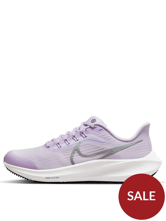 front image of nike-air-zoom-pegasus-junior-girls-trainers-lilac