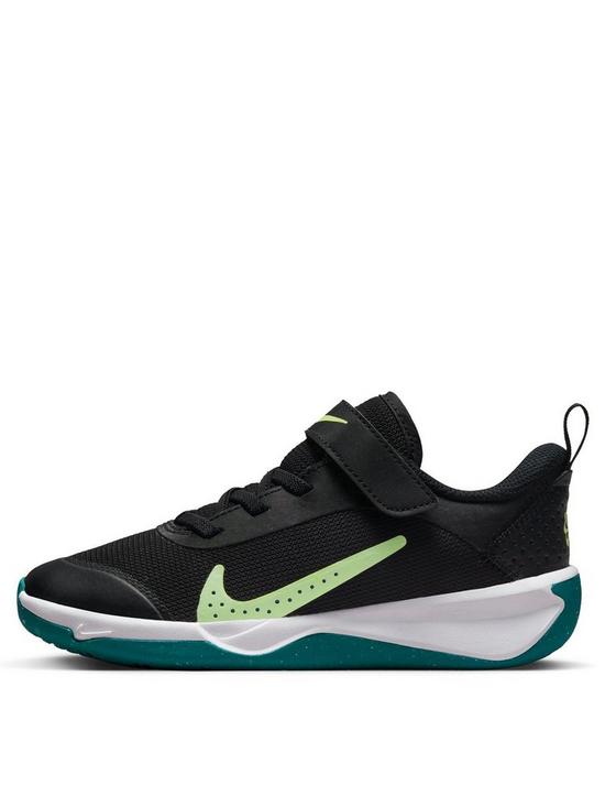 front image of nike-omni-kids-unisex-trainers-from-nike-black