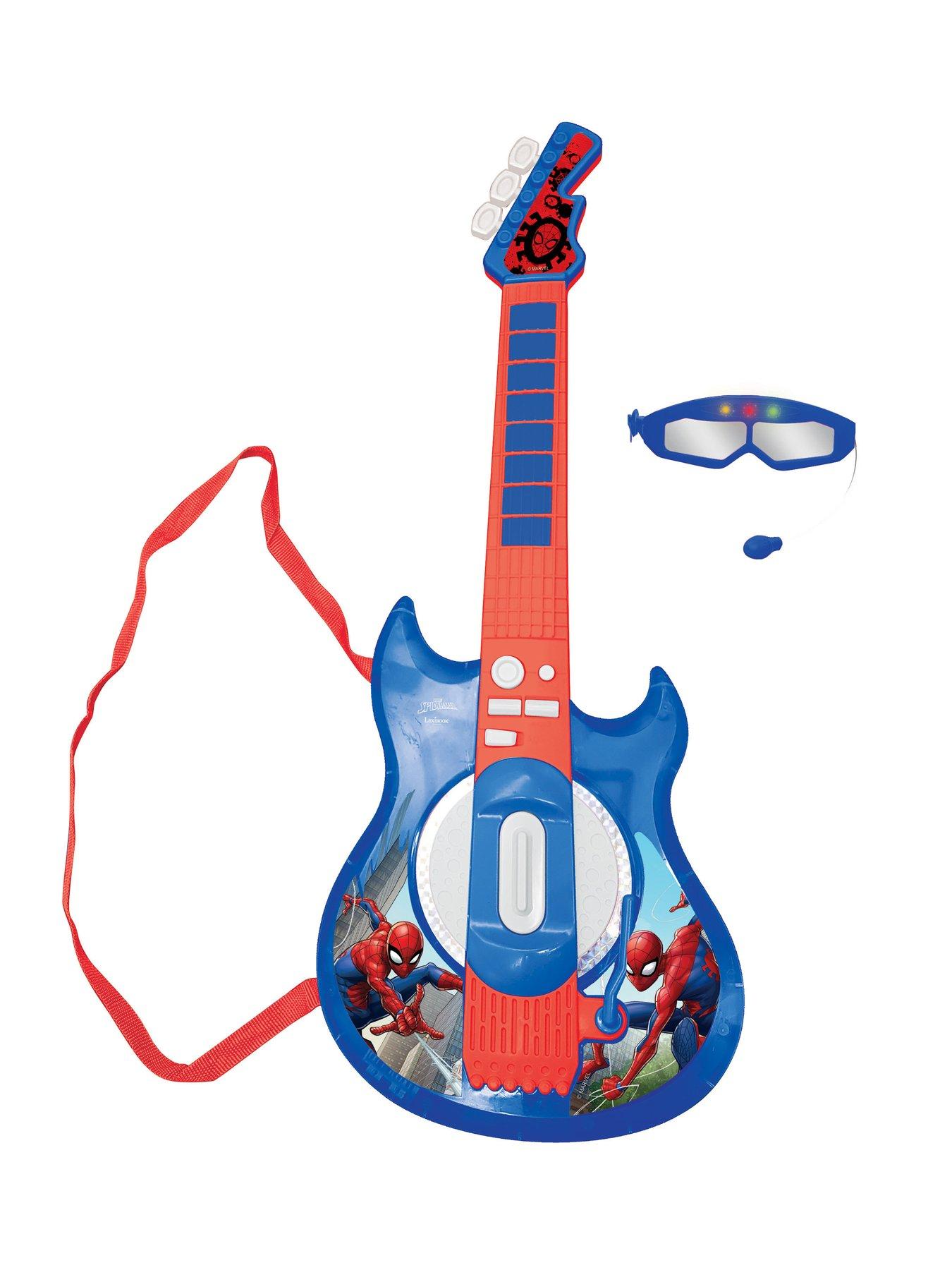Spiderman Electric Guitar with Light Up Glasses - Spider-Man