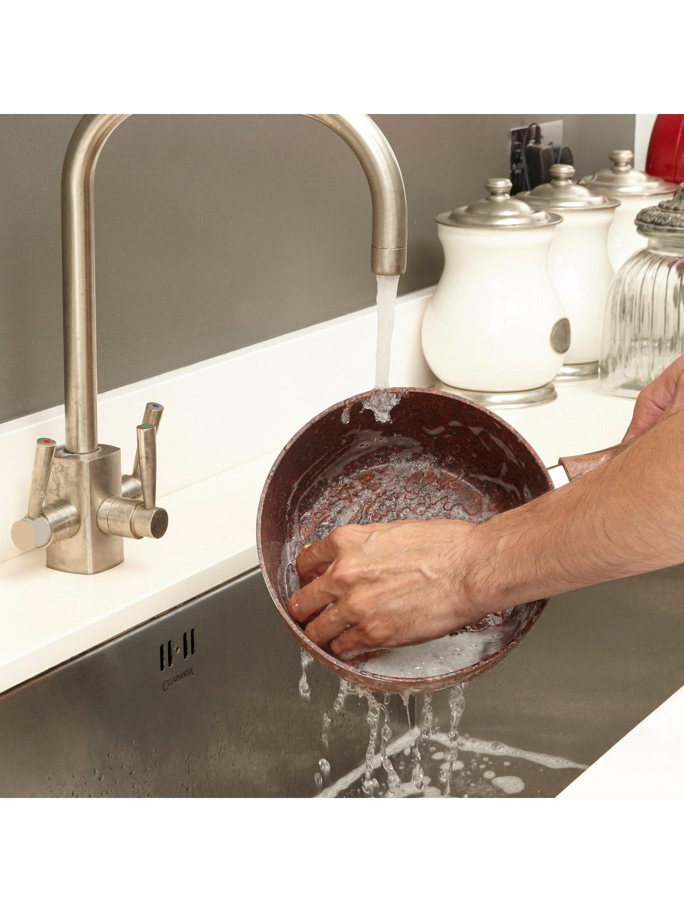 Image 6 of 6 of JML Copper Stone Non-stick Saucepan set with lids 16cm, 18cm, 20cm