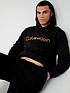  image of calvin-klein-embroidered-icon-lounge-overhead-hoodie-black