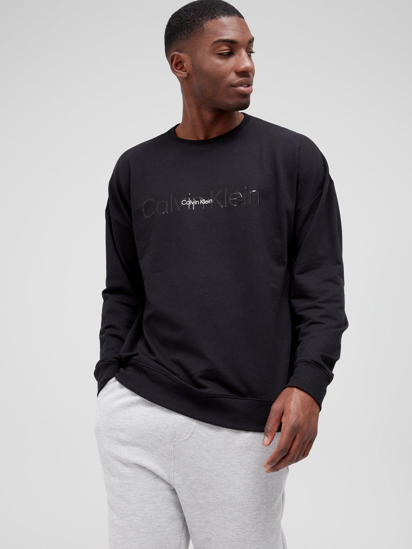 Calvin klein outlet black sweatshirt mens