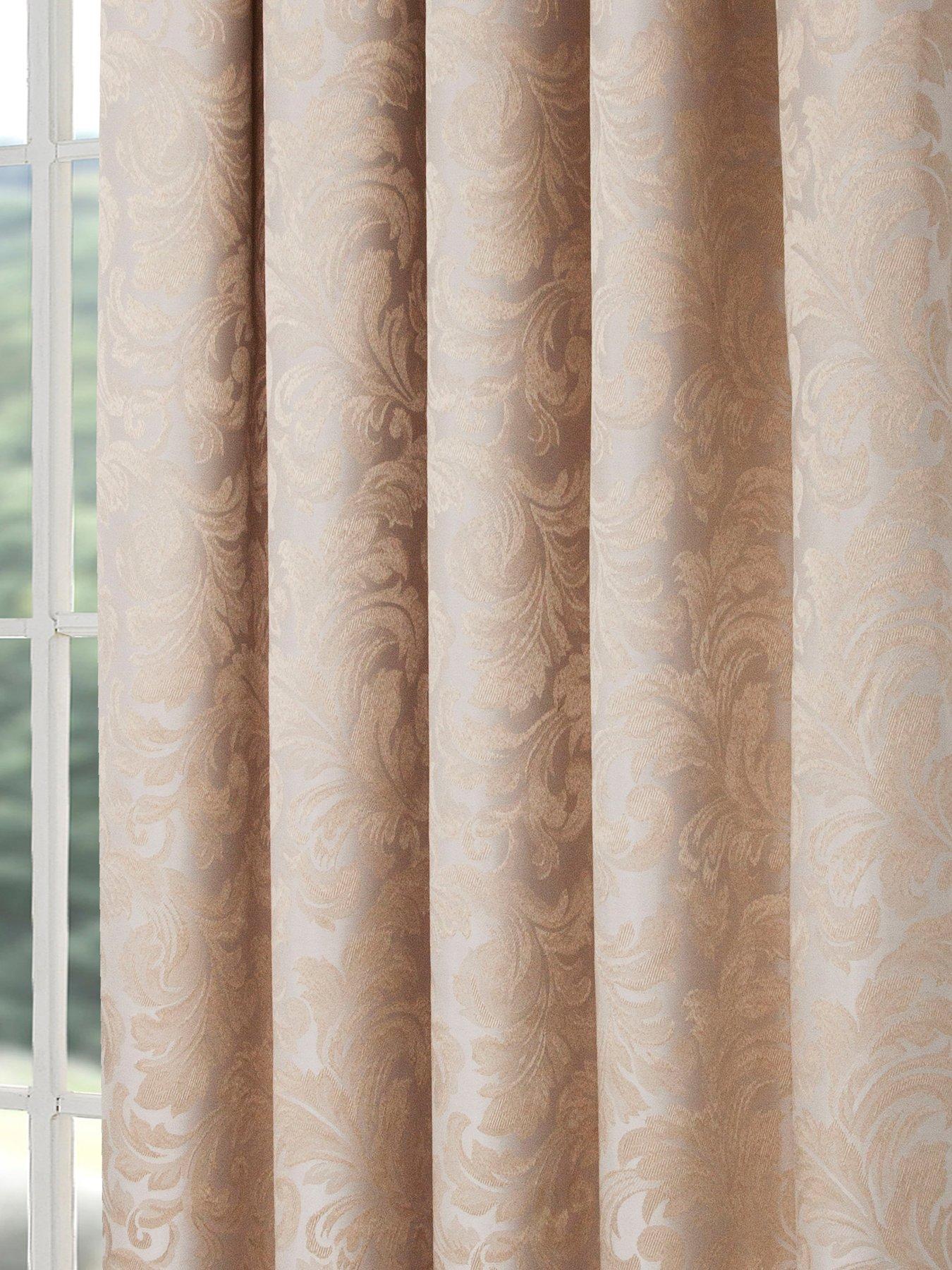 stillFront image of buckingham-pencil-pleat-single-door-curtain