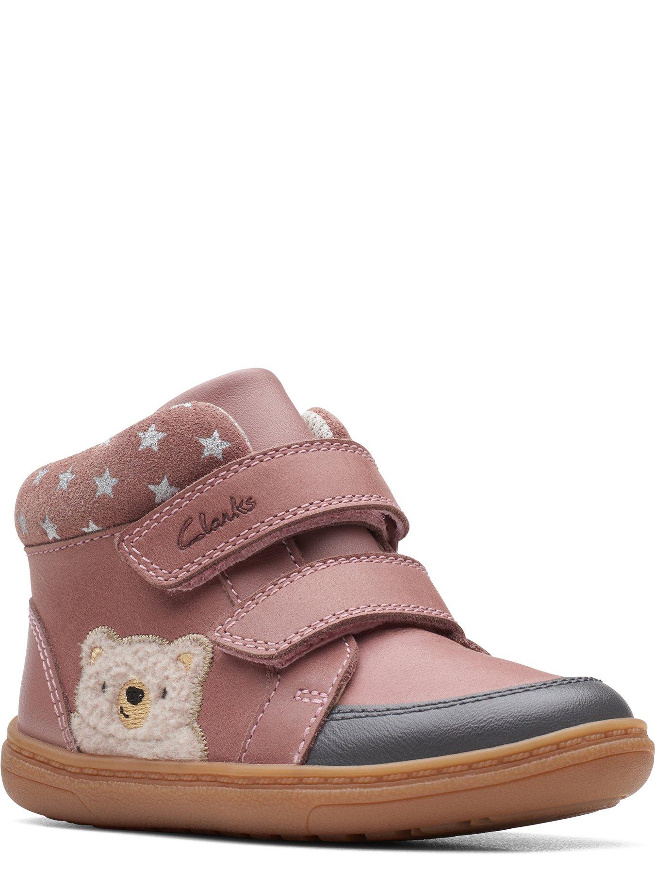  image of clarks-toddler-flash-bear-strap-mid-pink