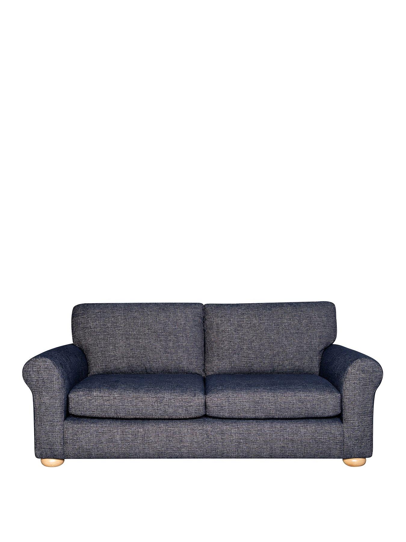 Very Home Bailey Fabric 3 Seater Sofa Navy FSC® Certified