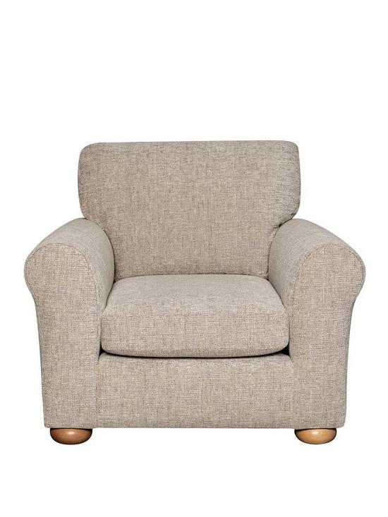 front image of bailey-fabric-armchair-stone
