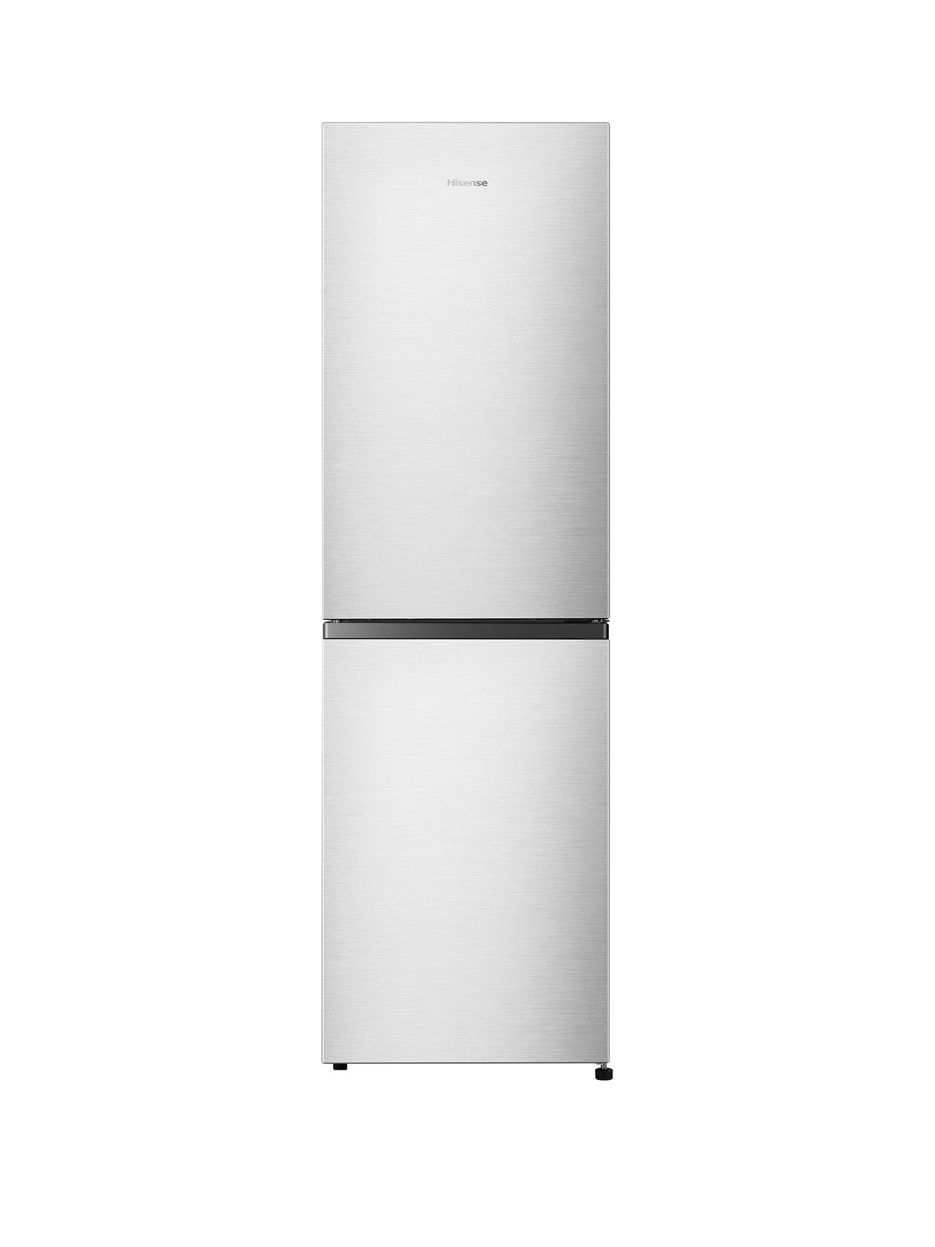 Image 1 of 7 of Hisense RB327N4BCE 55cm Wide Total No Frost Freestanding Fridge Freezer - Silver