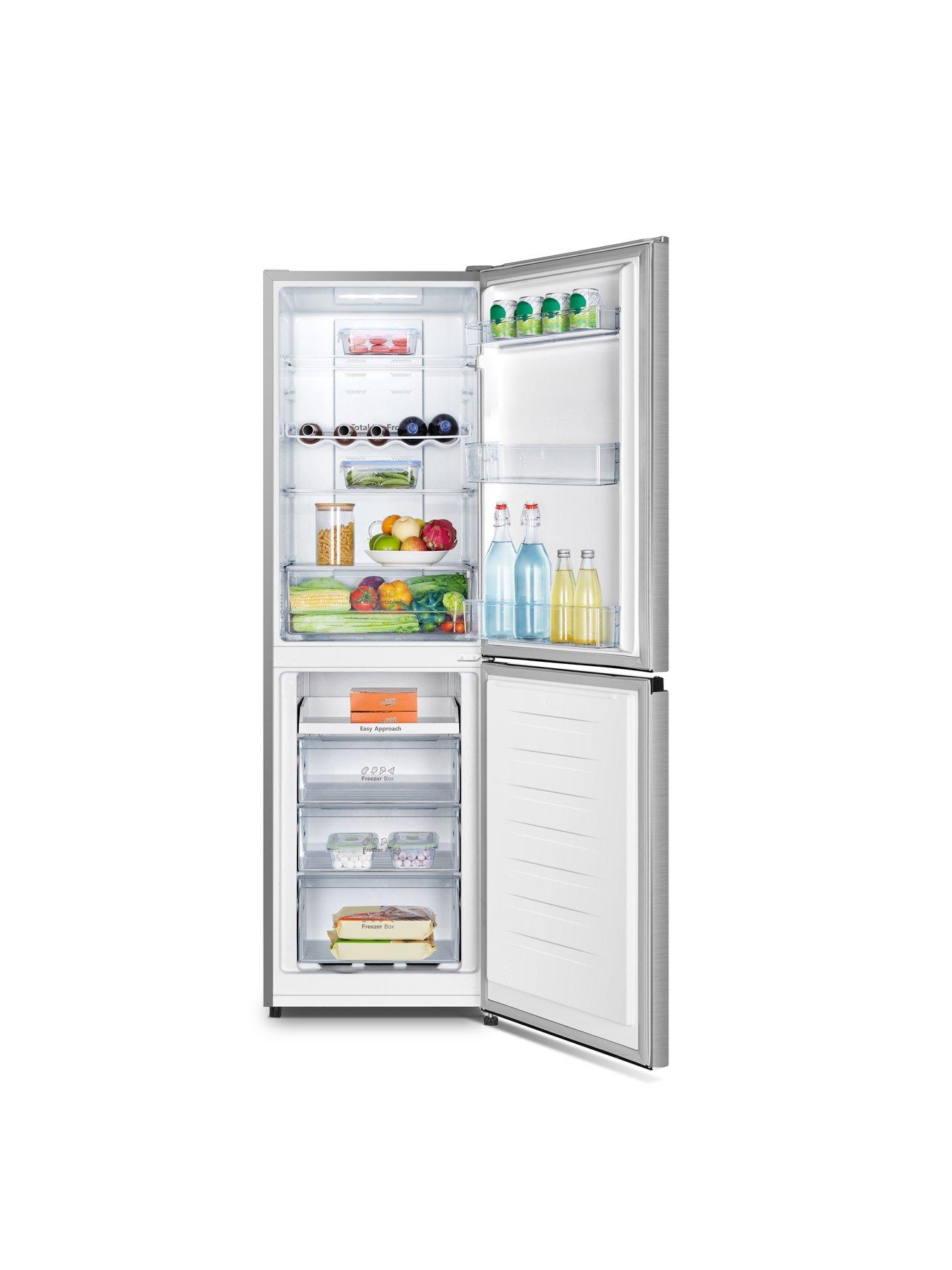  image of hisense-rb327n4bce-55cm-wide-total-no-frost-freestanding-fridge-freezer-silver