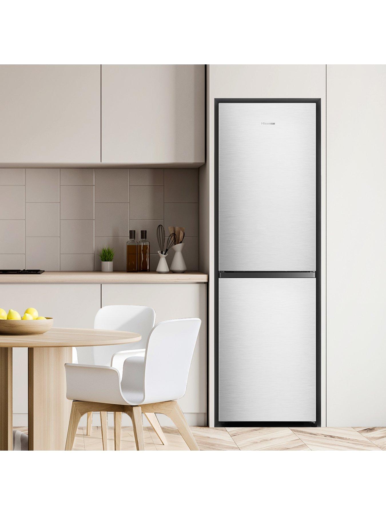  image of hisense-rb327n4bce-55cm-wide-total-no-frost-freestanding-fridge-freezer-silver