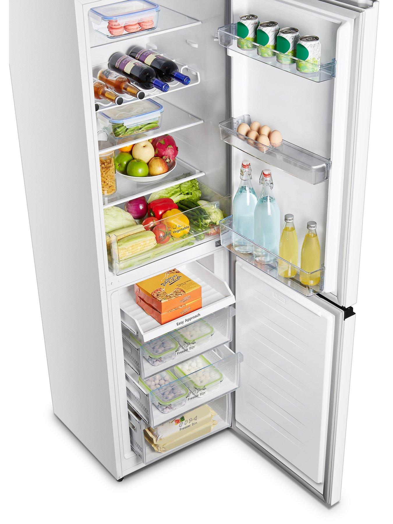  image of hisense-rb327n4bwe-55cm-wide-total-no-frost-freestanding-fridge-freezer-white