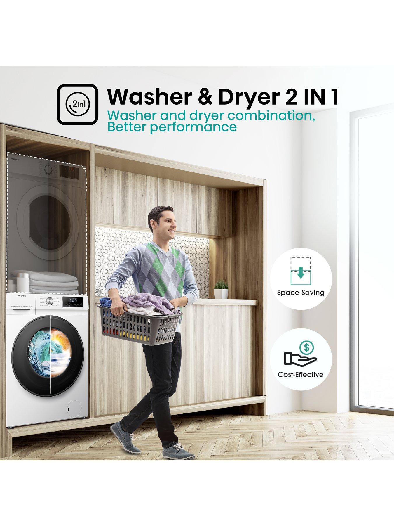 stillFront image of hisense-3-series-wdqa8014evjm-8kg-wash-5kg-dry-1400-spinnbspwasher-dryer-white