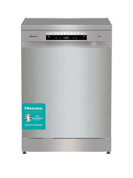 hisense-hs673c60xuknbsp16-place-freestanding-dishwasher-with-invertor-motornbsp--stainless-steel