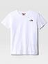  image of the-north-face-kids-short-sleeve-simple-dome-tee-whiteblack