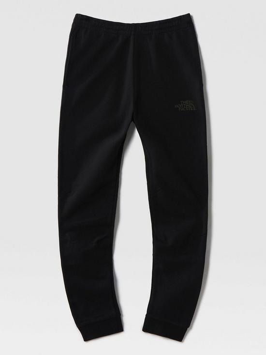 front image of the-north-face-kids-slim-fit-joggers-black
