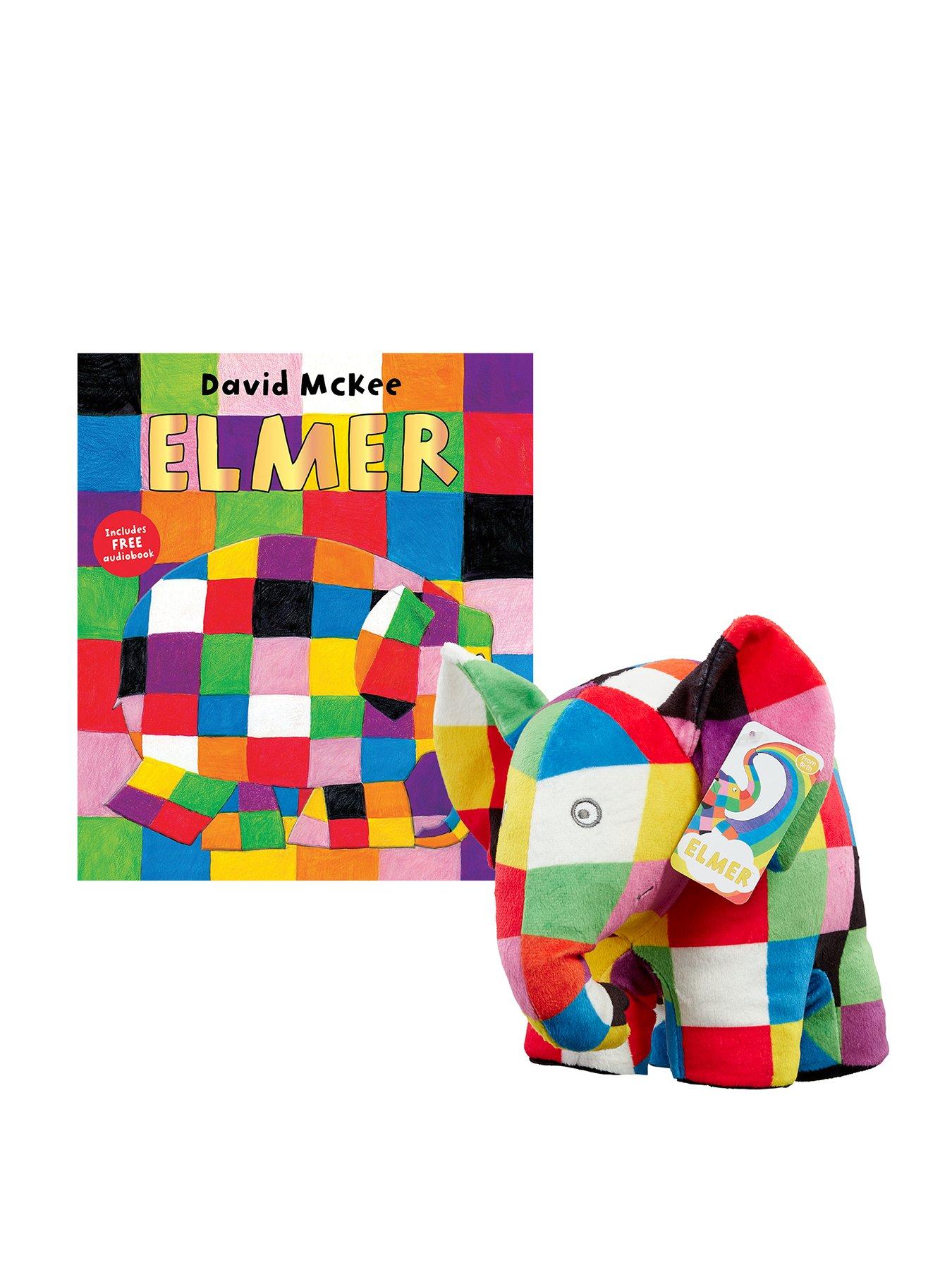 Elmer Book and Soft Toy littlewoods