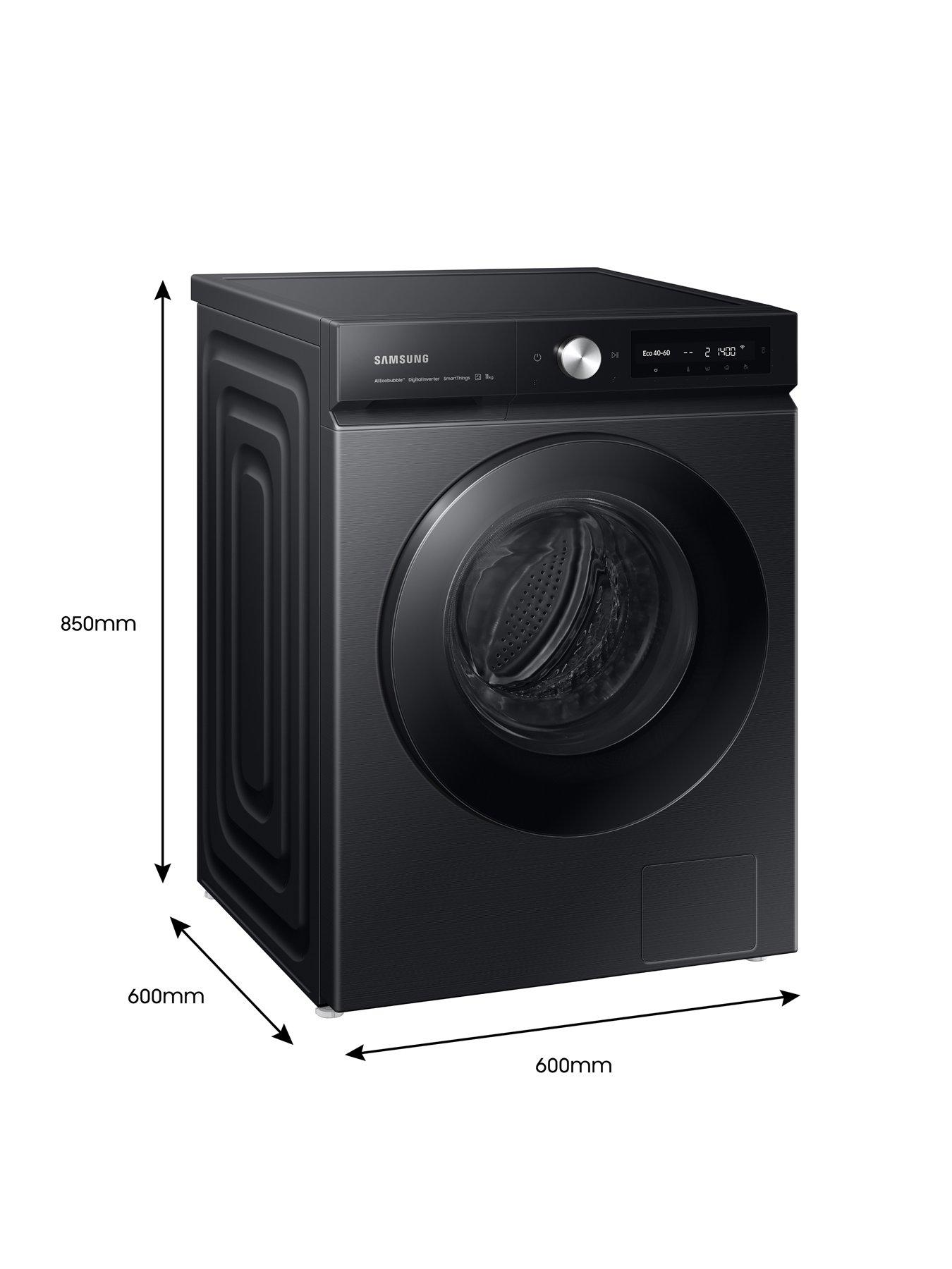 Image 7 of 8 of Samsung Series 6+ AI Energy WW11BB744DGB/S1 Auto Optimal Wash+ and SpaceMax Washing Machine - 11kg Load 1400 Spin A Rated - Black
