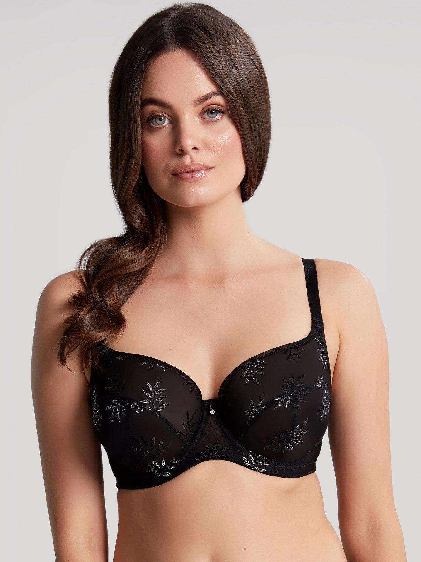 PANACHE Women's Tango Underwired Balconnet Bra, Navy, 28H : :  Clothing, Shoes & Accessories
