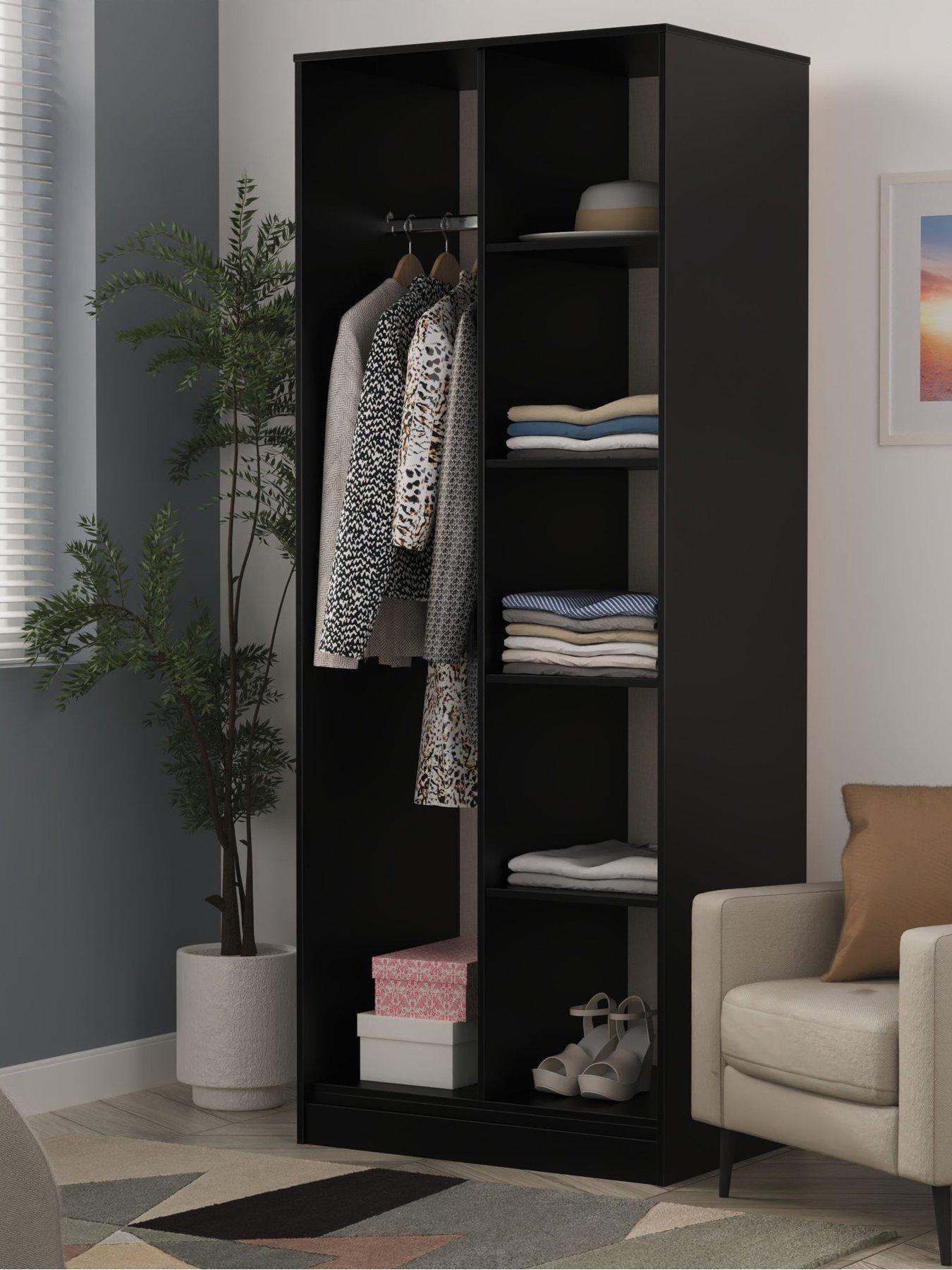 undefined Cube Ready Assembled Open Shelf Unit - Black - FSC® Certified