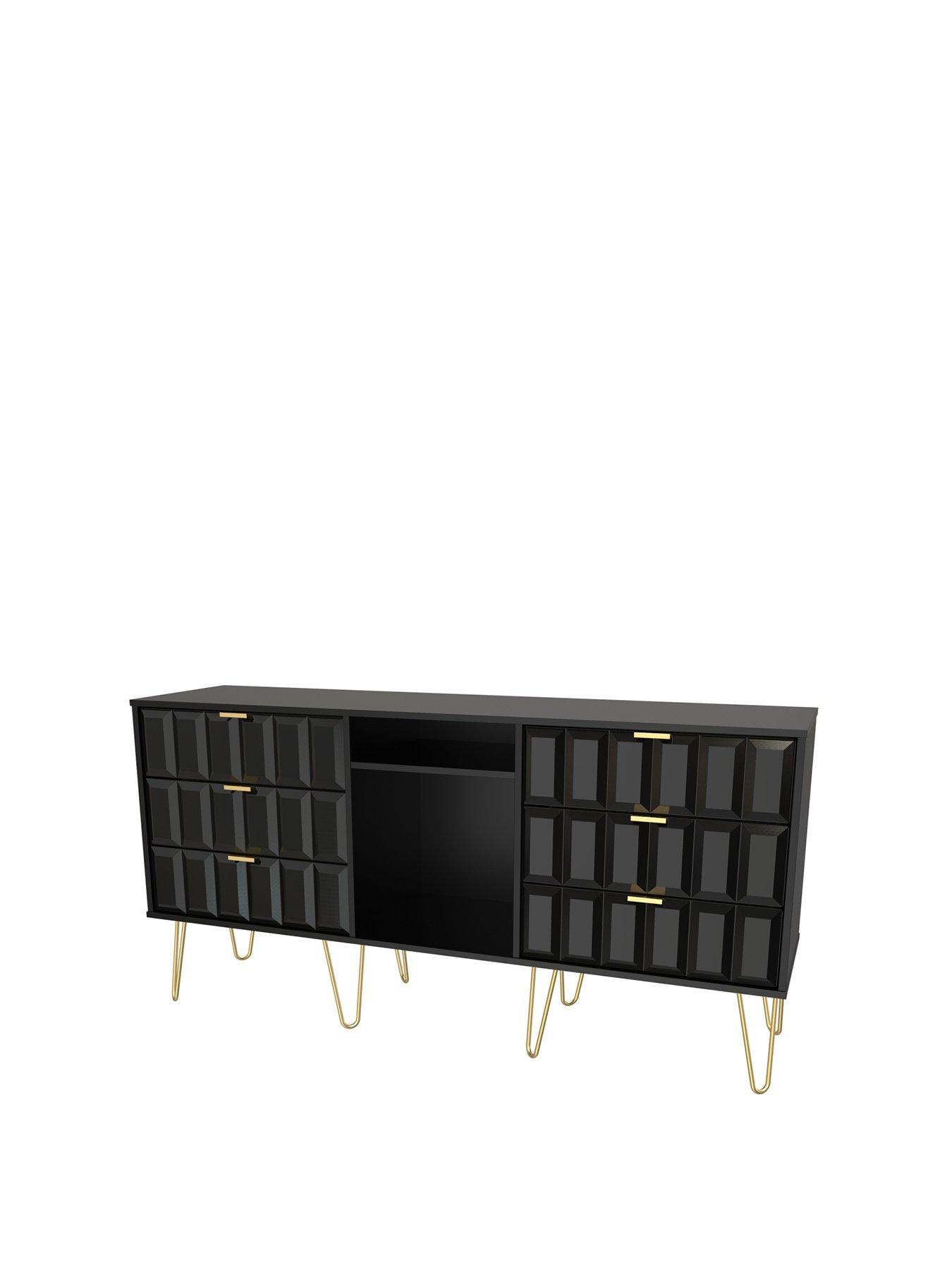 back image of swift-cube-ready-assemblednbsp6-drawer-tv-unitsideboard-fits-up-to-65-inch-tv-blacknbsp--fscreg-certified